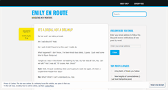 Desktop Screenshot of emilyenroute.com