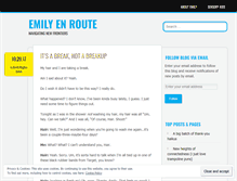 Tablet Screenshot of emilyenroute.com
